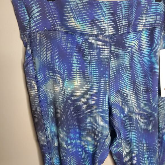 NWT lululemon Invigorate HR Tight Foil Size 20 Blue Shapeshifter Flux Blue Multi - Picture 8 of 12
